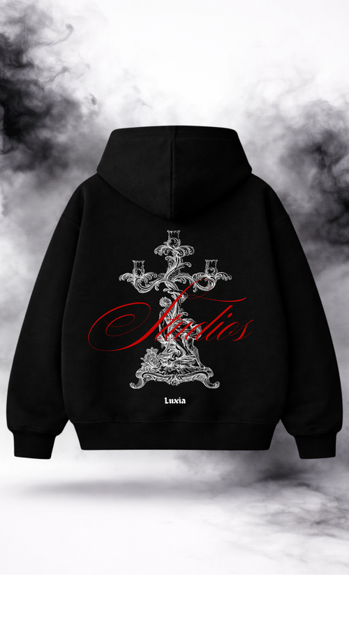 Hoodie Negro Grafito