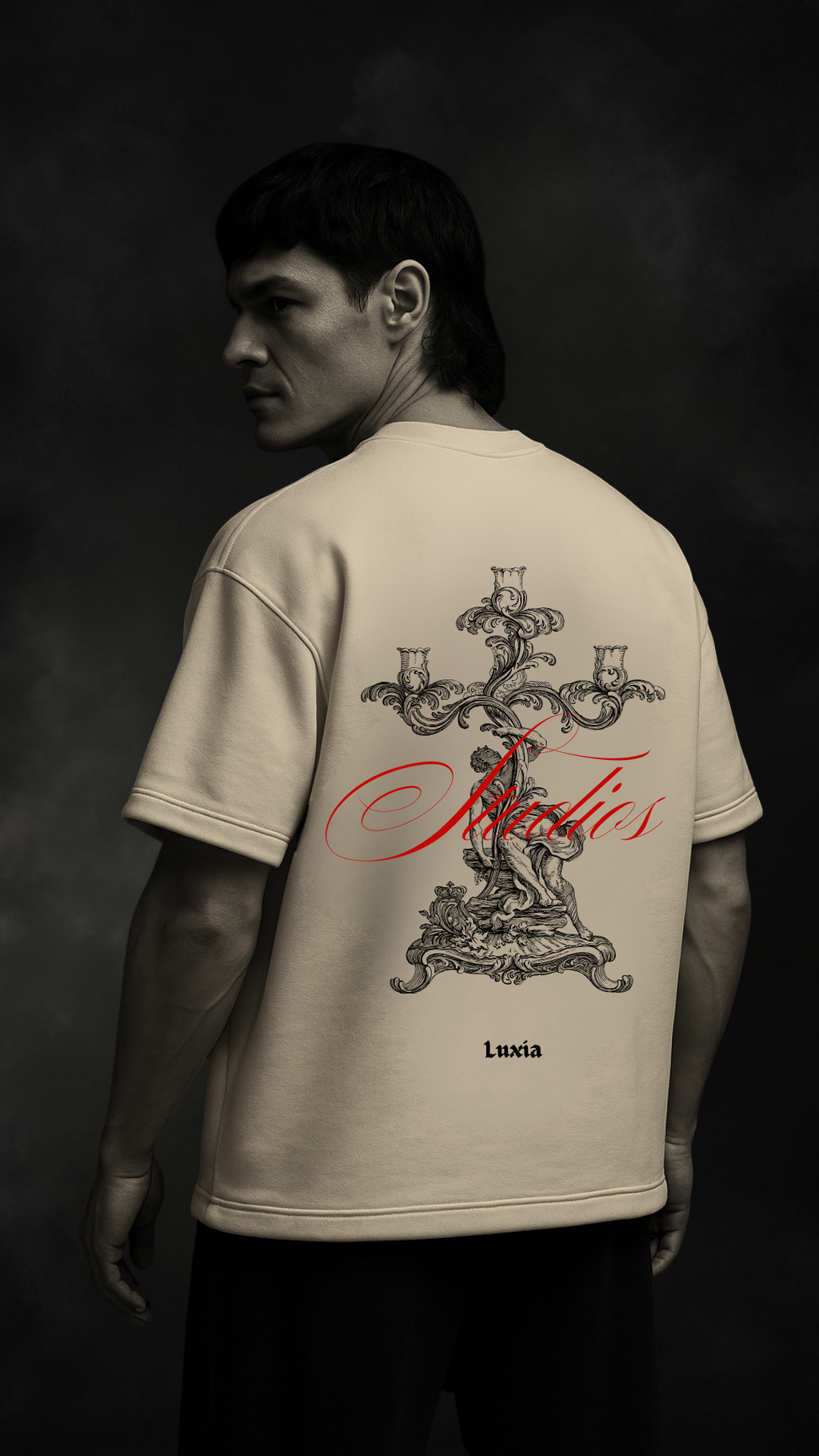 Camiseta Oversize Crema